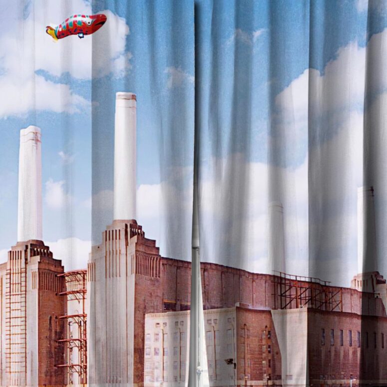 Pink Floyd Window Curtains - Blimp Over Battersea