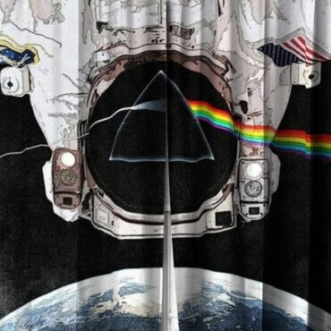 Pink Floyd Window Curtains - Dark Side Of The Moon Astronaut
