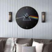 Pink Floyd Wooden Clock - The Dark Side of the Moon Remastered