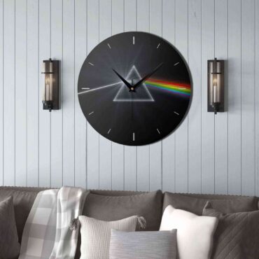Pink Floyd Wooden Clock - The Dark Side of the Moon Remastered Pink Floyd Wooden Clock - The Dark Side of the Moon Remastered