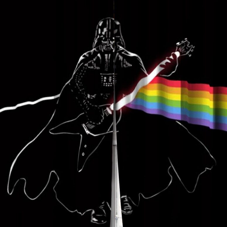 Pink Floyd Window Curtains - Darth Vader of The Moon