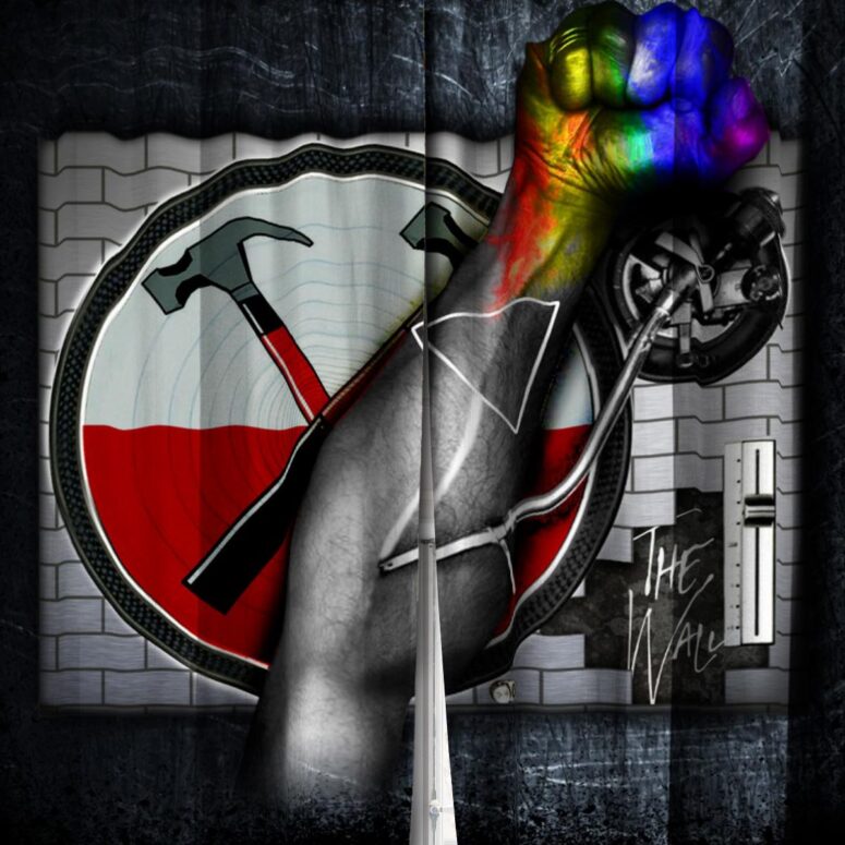Pink Floyd Window Curtains - Deejay The Wall Shirt Pink Floyd Window Curtains - Deejay The Wall Shirt