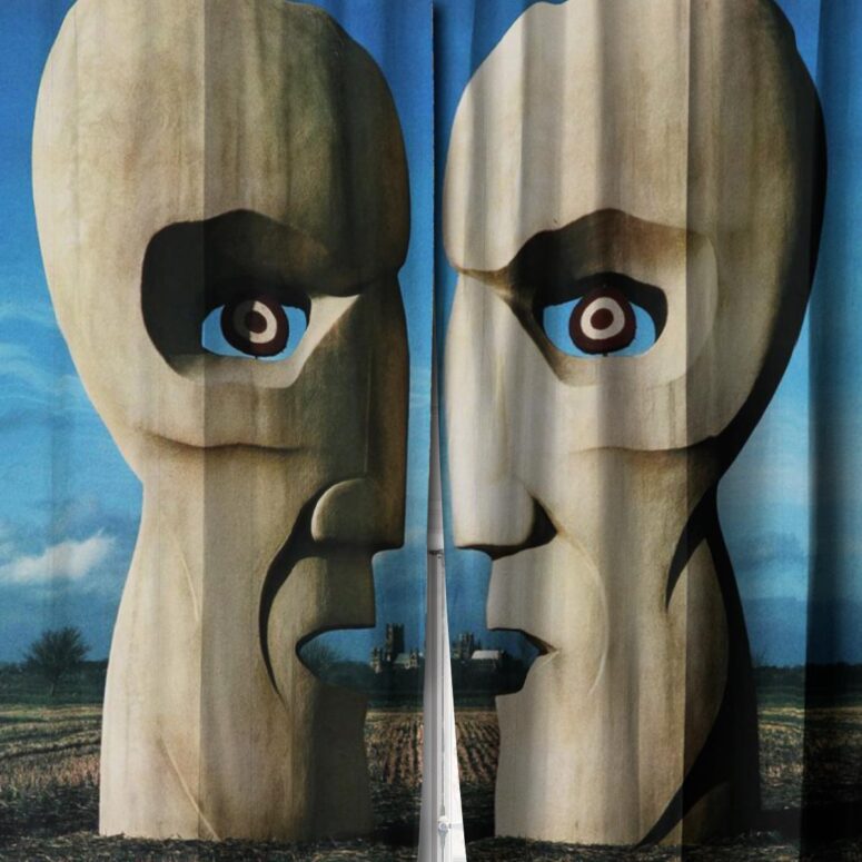 Pink Floyd Window Curtains - Division Bell Stone Headsz