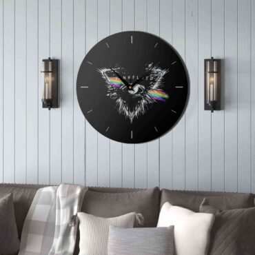 Pink Floyd Wooden Clock - Flare Eyes