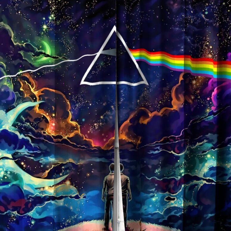 Pink Floyd Window Curtains - Looking For Dark Side Of The Moon
