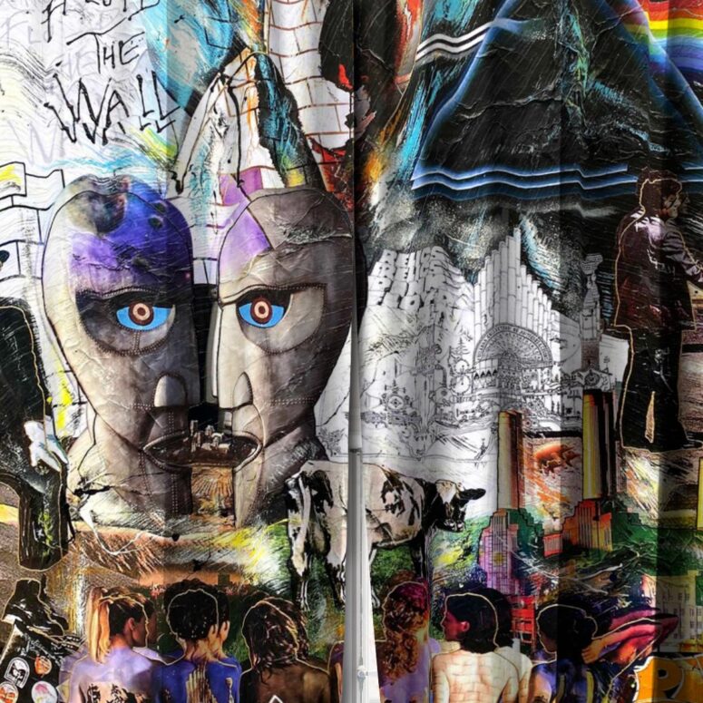 Pink Floyd Window Curtains - Pink Floyd Psychedelic Rock Album Cover