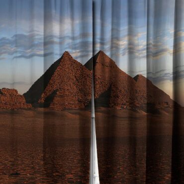Pink Floyd Window Curtains - DSOM Anniversary Pyramids