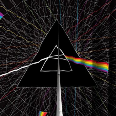 The Dark Side Of The Moon Pink Floyd Window Curtains - Line Art