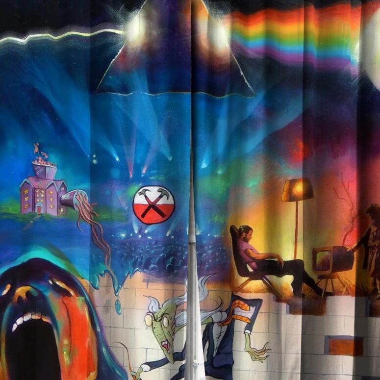 Pink Floyd Window Curtains - The Wall Dark Side of The Moon Fine Art