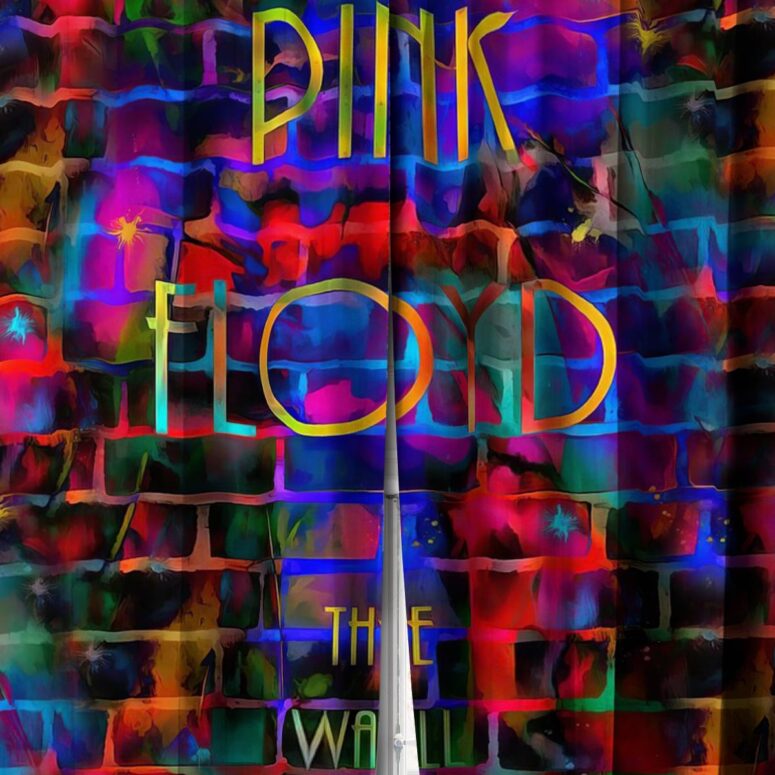 Pink Floyd Window Curtains - The Wall Water Painting