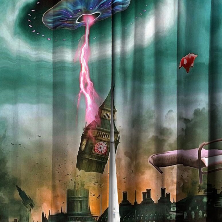 Pink Floyd Window Curtains - Power of Pulse