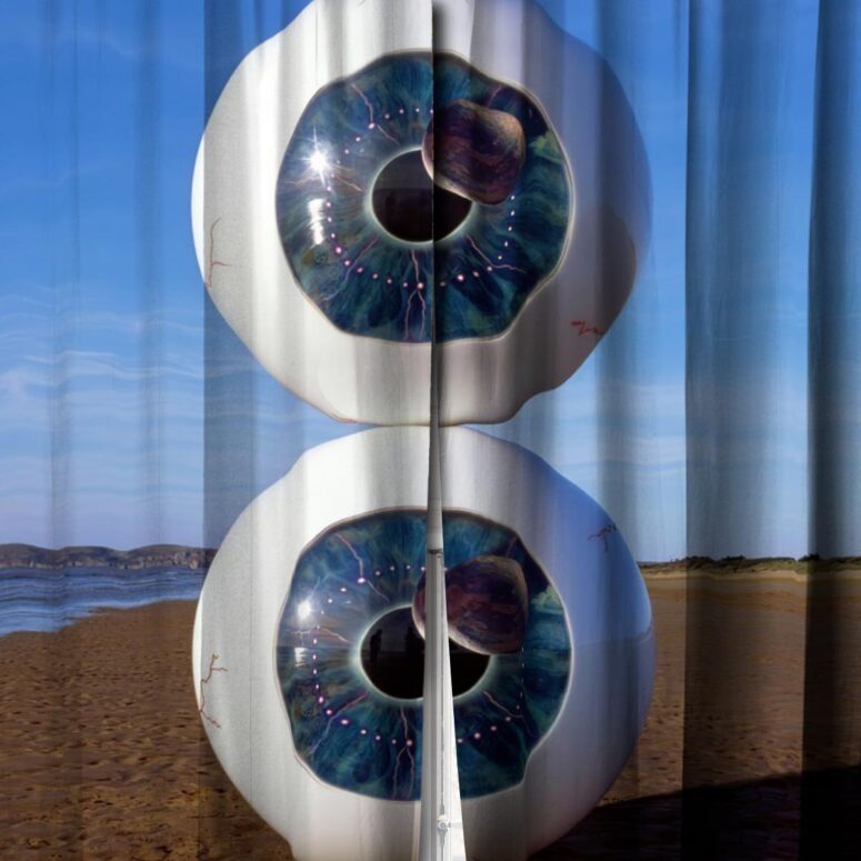 Pink Floyd Window Curtains - Pulse in Reallife beach