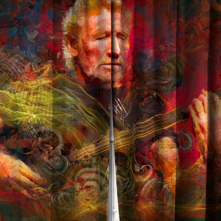 Pink Floyd Window Curtains - Roger Waters Digital Painting