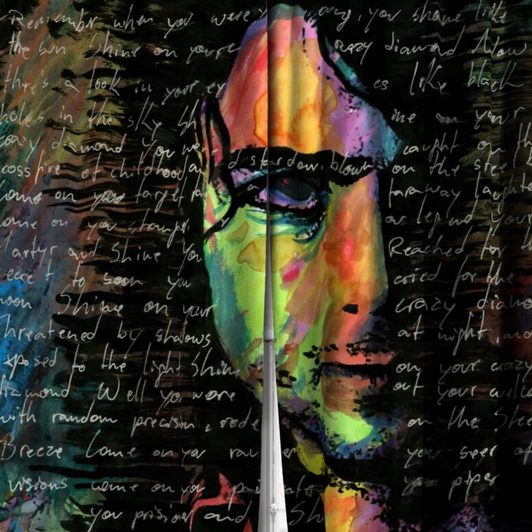 Pink Floyd Window Curtains - Shine on You Crazy Diamond Lyric Syd Barrett Pink Floyd Window Curtains - Shine on You Crazy Diamond Lyric Syd Barrett