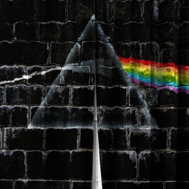 Pink Floyd Window Curtains - The Dark Side Of The Moon In The Wall Art