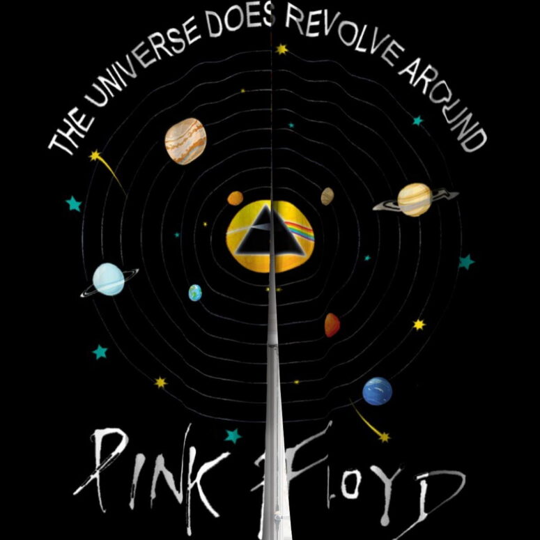 Pink Floyd Window Curtains - The Universe does Revolve Around