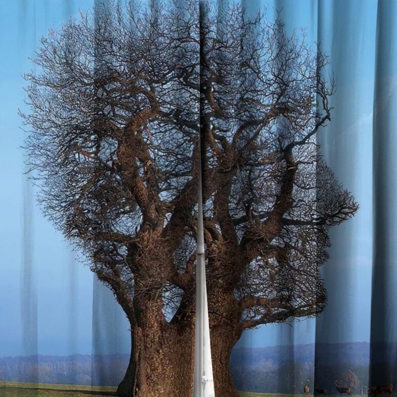 Pink Floyd Window Curtains - Tree Of Half Life