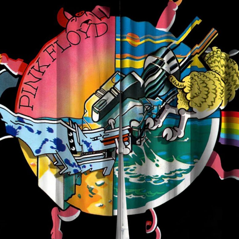 Pink Floyd Window Curtains - Wish You Were Here Live At WemBley 1974
