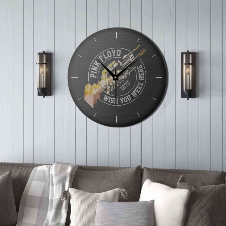 Pink Floyd Wooden Clock - Wish You Were Here Tour 1975