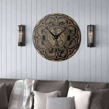 Pink Floyd Wooden Clock - Wish You Were Here Were just two lost souls