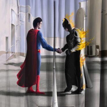 Pink Floyd Window Curtains - Superman vs Batman Wish You Were Here