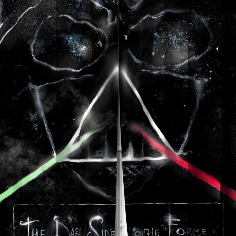 Pink Floyd Window Curtains - The dark side of the force Pink Floyd Window Curtains - The dark side of the force