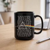 All That You Touch And You See Pink Floyd Eclipse Lyrics Black Mug