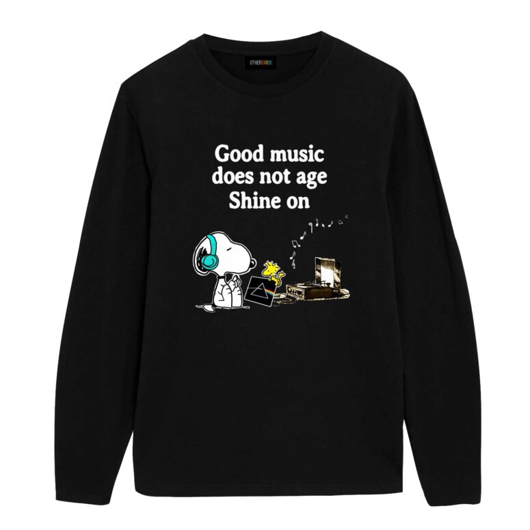 Good Music Does Not Age Shine On Pink Floyd Snoopy Shirt