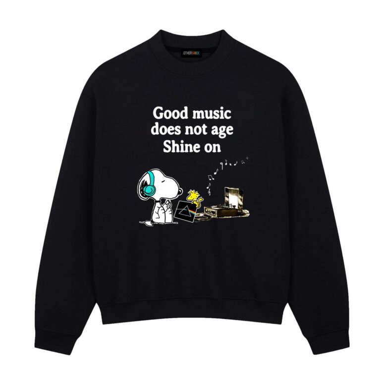 Good Music Does Not Age Shine On Pink Floyd Snoopy Shirt