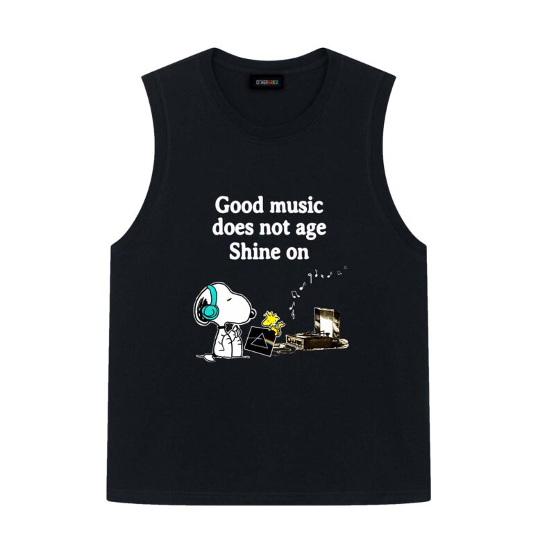 Good Music Does Not Age Shine On Pink Floyd Snoopy Shirt