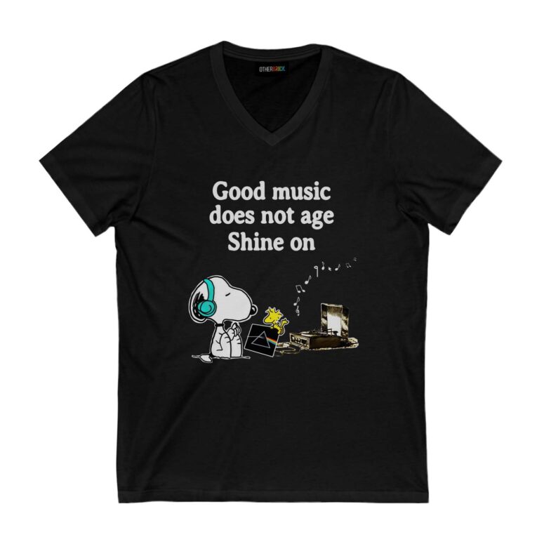 Good Music Does Not Age Shine On Pink Floyd Snoopy Shirt