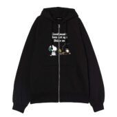 Good Music Does Not Age Shine On Pink Floyd Snoopy Front Ziphoodie Black - OtherBrick