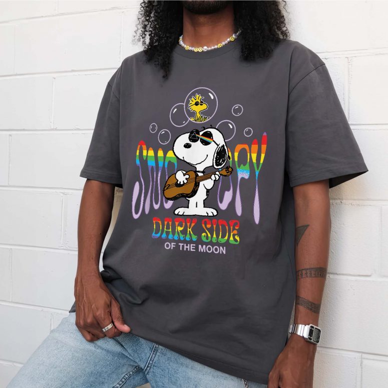 Joe Cool Snoopy Side Of The Moon Pink Floyd Shirt
