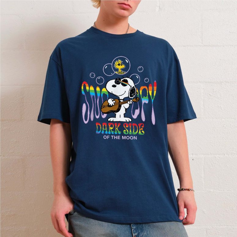 Joe Cool Snoopy Side Of The Moon Pink Floyd Shirt