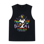 Joe Cool Snoopy Side Of The Moon Front Tank Black - OtherBrick
