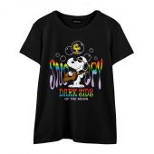 Joe Cool Snoopy Side Of The Moon Front Wtee Black - OtherBrick