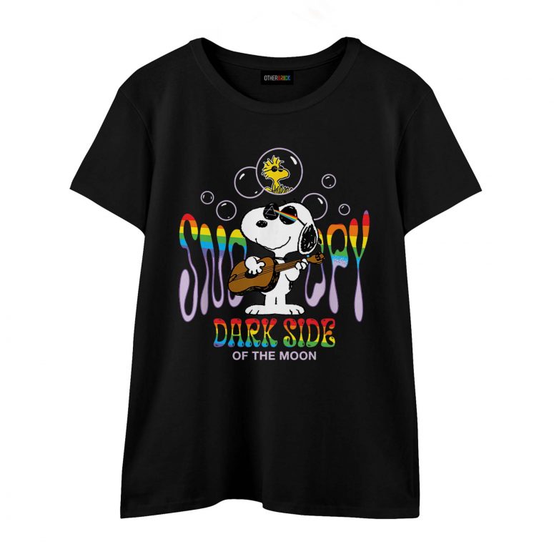 Joe Cool Snoopy Side Of The Moon Pink Floyd Shirt
