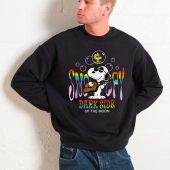 Joe Cool Snoopy Side Of The Moon Frontsweater Man Black - OtherBrick