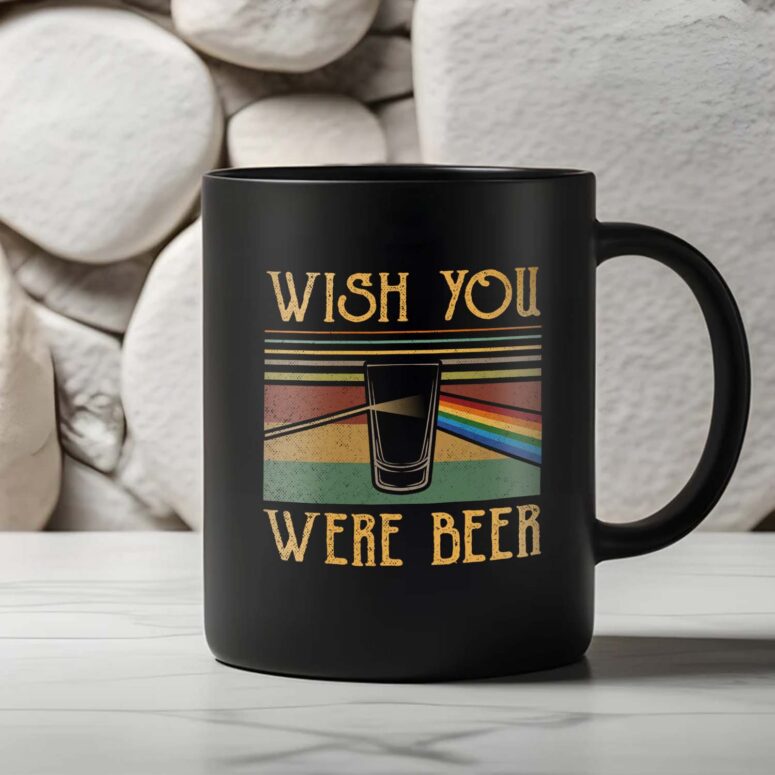 Wish You Were Beer Vintage Pink Floyd Mug Wish You Were Beer Vintage Pink Floyd Mug