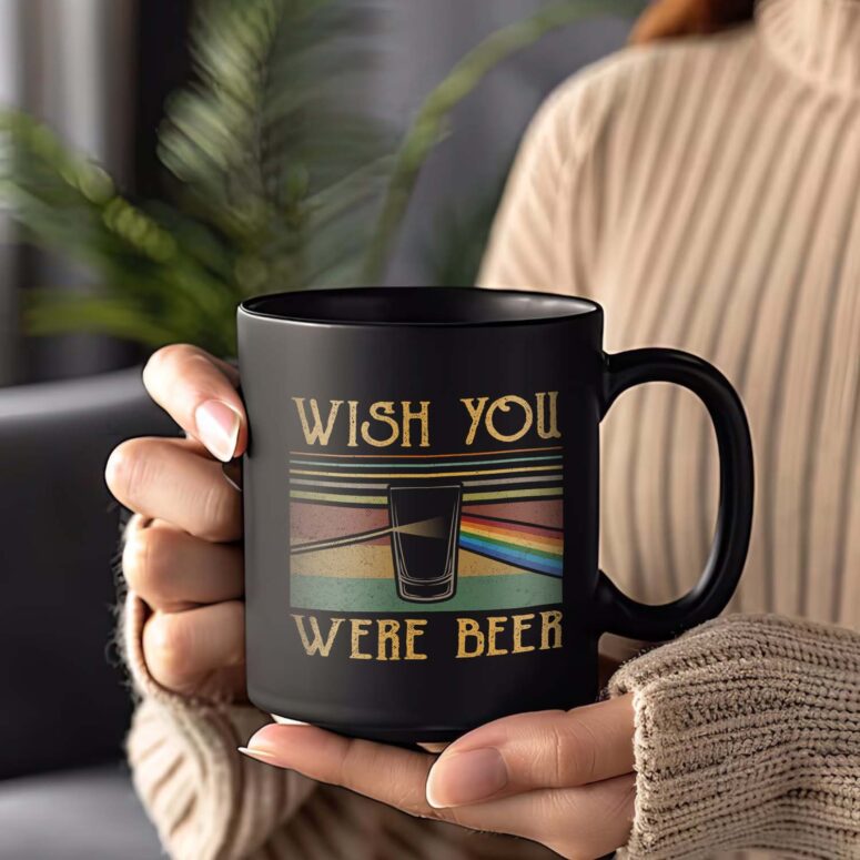 Wish You Were Beer Vintage Pink Floyd Mug Wish You Were Beer Vintage Pink Floyd Mug