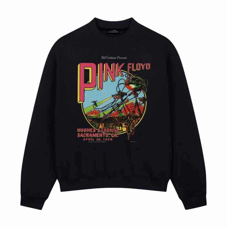 Hughes Stadium Sacramento Concert Vintage Pink Floyd Shirt