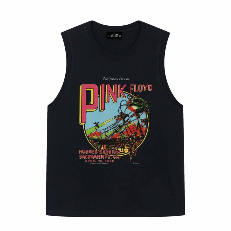 Hughes Stadium Sacramento Concert Vintage Pink Floyd Shirt