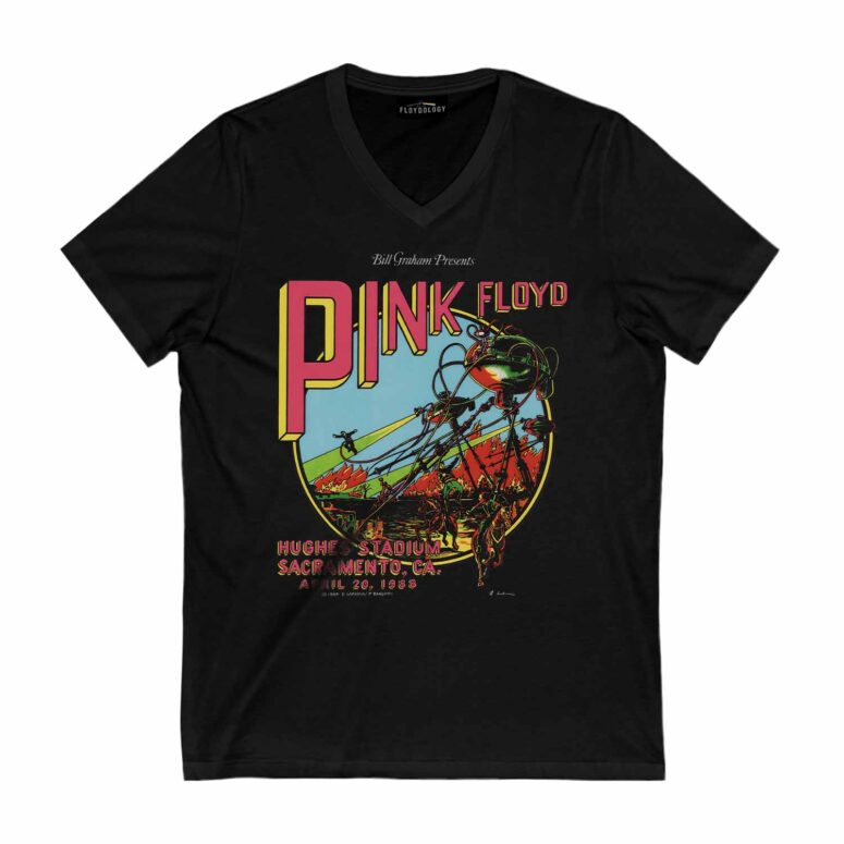 Hughes Stadium Sacramento Concert Vintage Pink Floyd Shirt