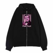 Pink Floyd The Barber Active Front Ziphoodie Black - OtherBrick