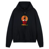 Snoopy And Woodstock Dark Side Of The Moon Pink Floyd Halloween Front Hoodie Black - OtherBrick