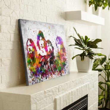 Pink Floyd in Color Poster Canvas