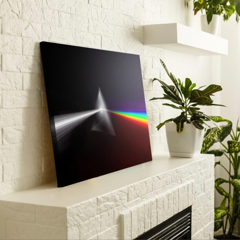 The Dark Side of The Moon Digital Painting Pink Floyd Poster Pink Floyd Canvas