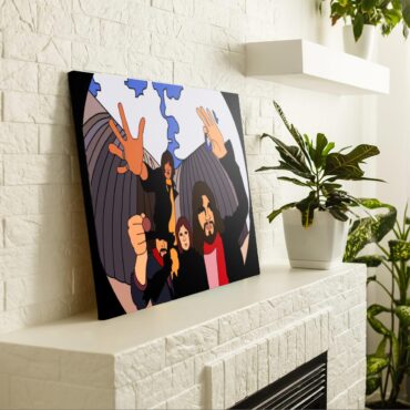 Pink Floyd Fish Eye Lense Poster Canvas