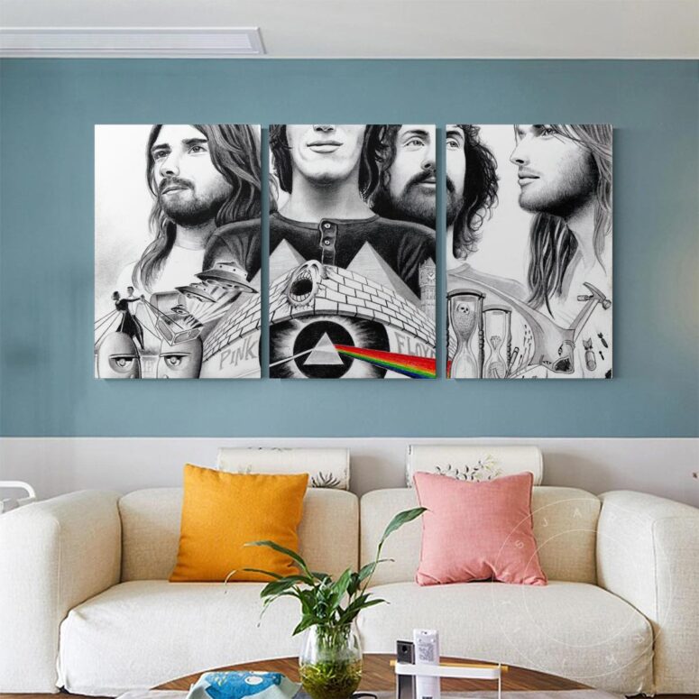 CS Pink Floyd Drawing Poster Canvas