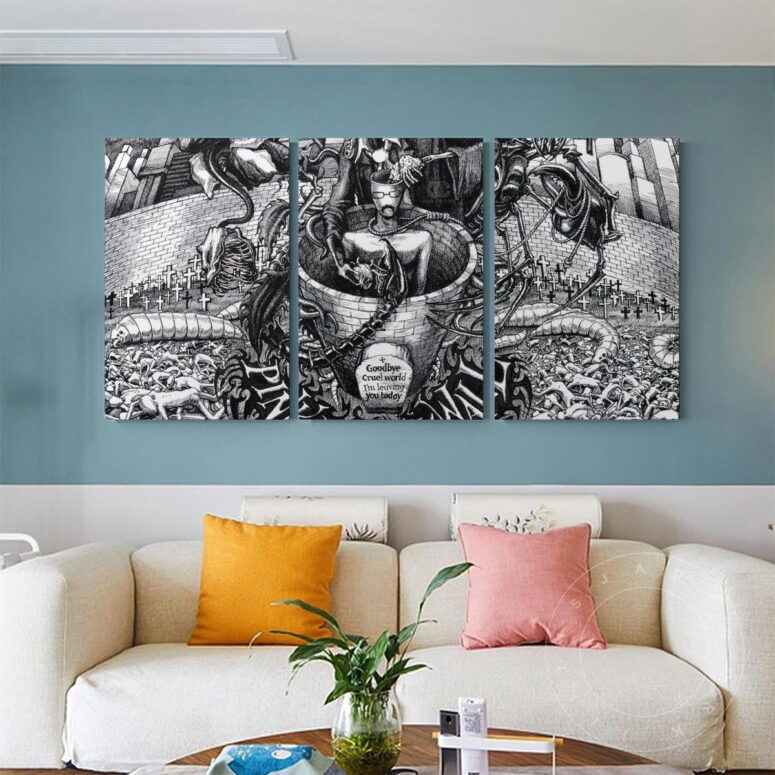 Essence of the Wall Pink Floyd Poster Pink Floyd Canvas
